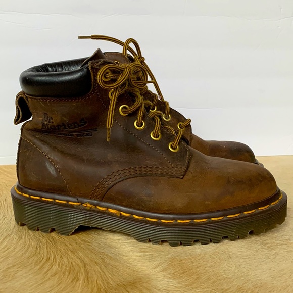 Dr. Martens Shoes - DR. MARTENS AUTHENTIC LEATHER COMBAT BOOTS IN DARK BROWN